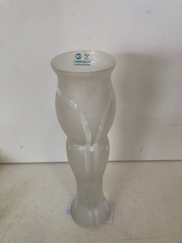 VASO IN VETRO OPACO H20XDIAMETRO4 CM