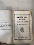 ALMANACCO REALE DEL REGNO DELLE DUE SICILIE PER L'ANNO BISESTILE 1855