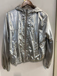 GIUBBOTTO SISLEY TGS ARGENTATO DONNA