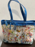 BORSA PIERO GUIDI CIRCUS AZZURRO TRASPARENTE