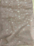 PASHMINA ROSA A CUORICINI ARGENTATI