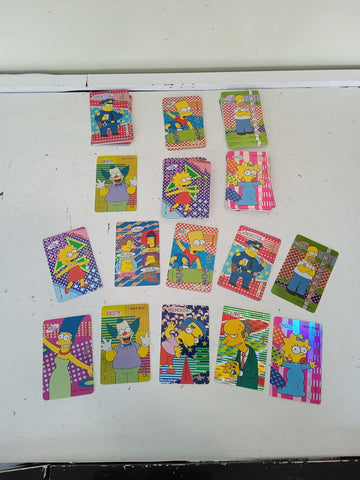 LOTTO 10 CARTE THE SIMPSON MATT GROENING + 41 DOPPIONI