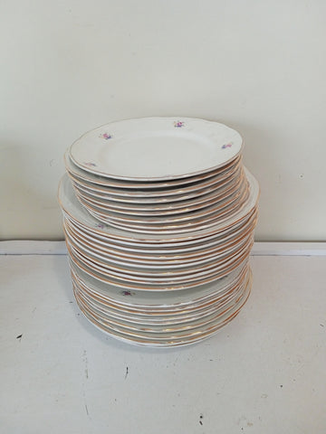 SERVIZIO PIATTI CERAMICA FONTEBASSO 29 PZ 8 10 PIANI 10 FONDI 9 DOLCE UNO SBECCATO )