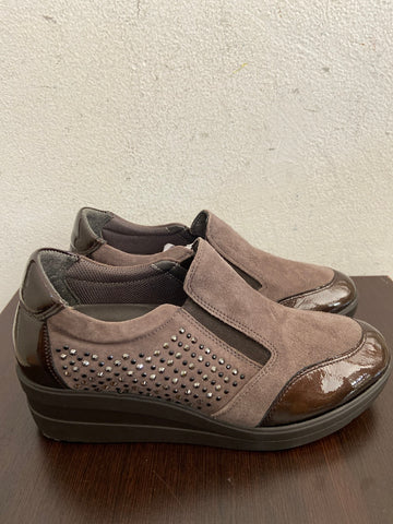 MOCASSINO MELLUSO MIS.36 NOCCIOLA/MARRONE