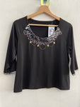MAGLIA+GONNA A.RAZZOLI TGL NERO FANTASIA