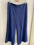 PANTALONE LARGO LINK TGXL BLU C/RIPORTO IN PIZZO
