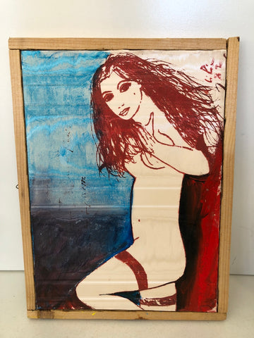 QUADRO FRANCO CILIA TECNICA MISTA SU TELA 28X38