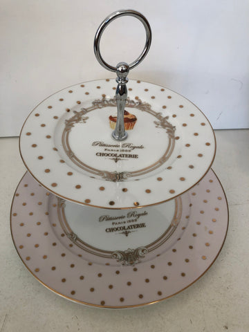 ALZATINA PORTA DOLCI PORCELLANA H15XDIAMTRO25 CM