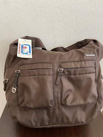 BORSA A SPALLA SAMSONITE MARRONE