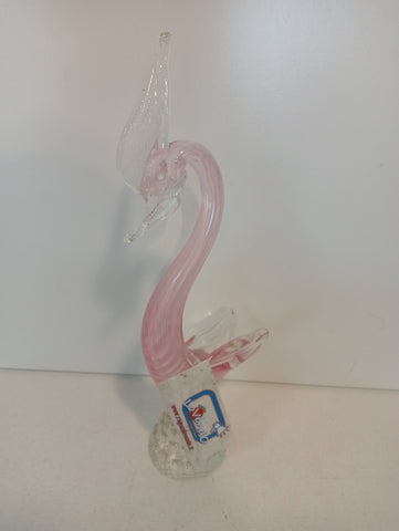 CIGNO IN VETRO STILE MURANO H30XL10XP5 CM