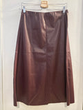 GONNA LONGUETTE KARTIKA TG44 ECOPELLE BORDEAUX