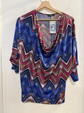 MAGLIA LINK TGM BLU/FUCSIA