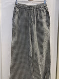 PANTALONE IWIE TGS A QUADRETTI BIANCO/NERO LAME'