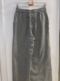 PANTALONE IWIE TGS A QUADRETTI BIANCO/NERO LAME'