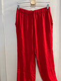 PANTALONE M.MATTEINI TG44 ROSSO DONNA