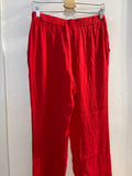 PANTALONE M.MATTEINI TG44 ROSSO DONNA