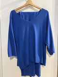 MAGLIA + PANTALONE MADE IN ITALY TG.U BLU