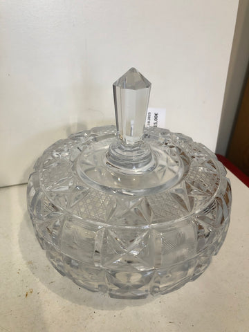 PORTA DOLCI IN CRISTALLO TIPO BOHEMIA H20CM D15CM