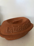 PIROFILA OVALE IN TERRACOTTA C/COPERCHIO H8XL29XP19 CM