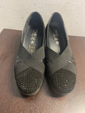 MOCASSINO ENVAL MIS.39 NERO C/STRASS DONNA