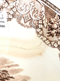 PIATTO MURALE IN CERAMICA "SCR" CON RIPARAZIONE DIAM 40