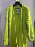 GIACCA CARDIGAN ZARA TGS GIALLO FLUO
