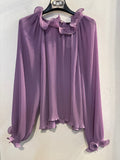 CAMICIA ZARA TGXS LILLA C/COLLETTO ROUGE