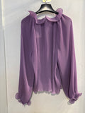 CAMICIA ZARA TGXS LILLA C/COLLETTO ROUGE