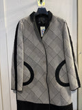 TRENCH PIANURA STUDIO TG40 PIEDIPULL GRIGIO/NERO C/RIPORTO TEDDY