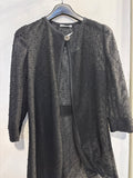 CARDIGAN DONNA TG44 NERO C/BOTTONE GIOIELLO