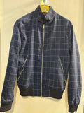 GIACCA ZARA TG.S BLU A QUADRI UOMO
