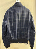 GIACCA ZARA TG.S BLU A QUADRI UOMO