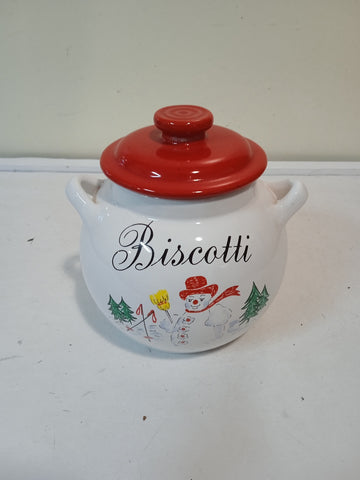 PORTA BISCOTTI IN CERAMICA H10XDIAMETRO8 CM