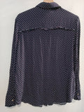 CAMICIA MANGO TGL BLU FANTASIA C/FIOCCO