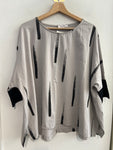 MAGLIA THANNY DONNA TGL GRIGIO/NERO FANTASIA