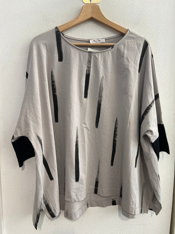 MAGLIA THANNY DONNA TGL GRIGIO/NERO FANTASIA
