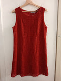 ABITO CARLA FERRONI TG.S/M ROSSO IN PIZZO