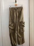 PANTALONE CARGO TGS VERDE MILITARE DONNA