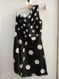 ABITO MANUQUITA TG.S MONOSPALLA NERO A POIS