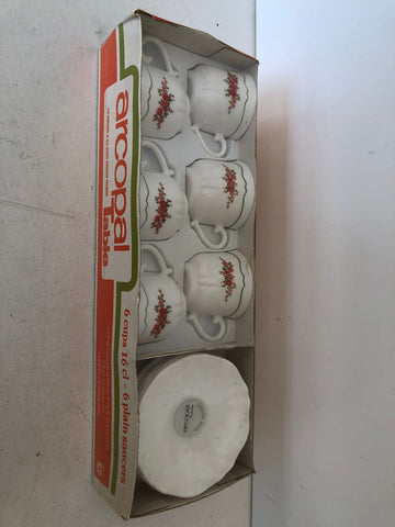 6 TAZZE THE' IN ARCOPAL + PIATTI