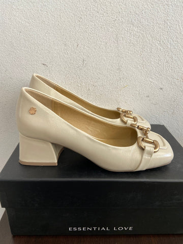 SCARPE AL BAMBOLA CARMELA MIS.37 PANNA C/SCATOLA