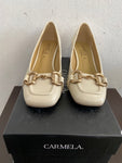 SCARPE AL BAMBOLA CARMELA MIS.37 PANNA C/SCATOLA
