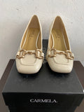 SCARPE AL BAMBOLA CARMELA MIS.37 PANNA C/SCATOLA