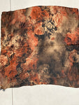 FOULARD DISMERO MARRONE FANTASIA IN SETA