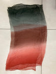 FOULARD SCIARPETTA ROSA/VERDE SFUMATO