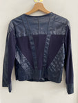 GIUBBINO SILVIAN HEACH TGL BLU IN SIMILPELLE/TESSUTO