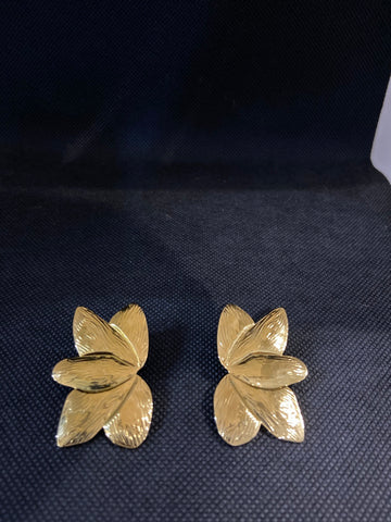 ORECCHINI FOGLIA DORATA