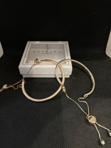 COPPIA BRACCIALETTI BUCKLEY LONDON DORATI