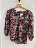 MAGLIA ZARA TGS FANTASIA FIORI MULTICOLOR