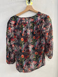 MAGLIA ZARA TGS FANTASIA FIORI MULTICOLOR